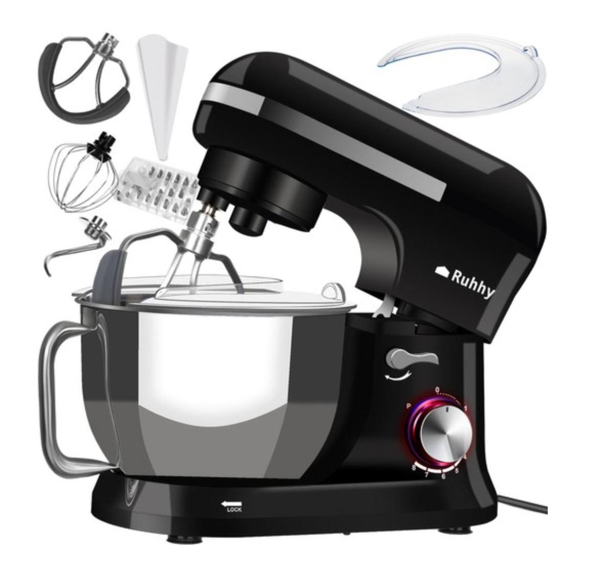 Планетарний міксер кухонний комбайн із чашею 4.5 л  Ruhhy 1700Вт 4,5л, фото 1