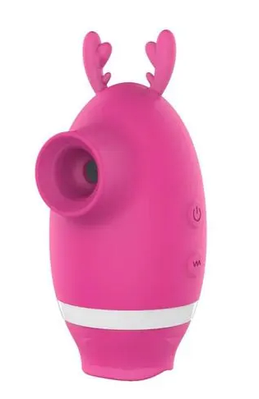 Вібратор жіночий стимулятор Flight of Fancy 3в1 для клітора та сосків вакуумно-хвильовий рожевий