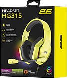 Гарнітура 2E Gaming HG315 RGB USB 7.1 Yellow (2E-HG315YW-7.1) ( Жовтий ) DS, фото 10