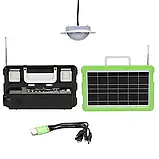 🧡LED Ліхтар Solar Lighting System GD-7720, з сонячною панеллю, повербанк, FM радіо, фото 2