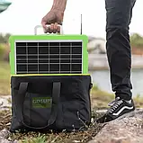 🧡LED Ліхтар Solar Lighting System GD-7720, з сонячною панеллю, повербанк, FM радіо, фото 6