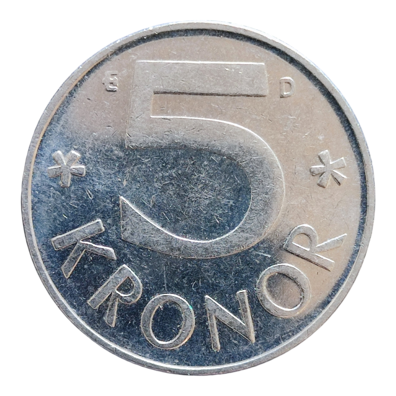 Швеція 5 крон, 1991