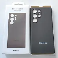 Чехол для Samsung Galaxy S24 Ultra Черный. Чехол силиконовый на телефон, смартфон Самсунг с24 ультра WE55