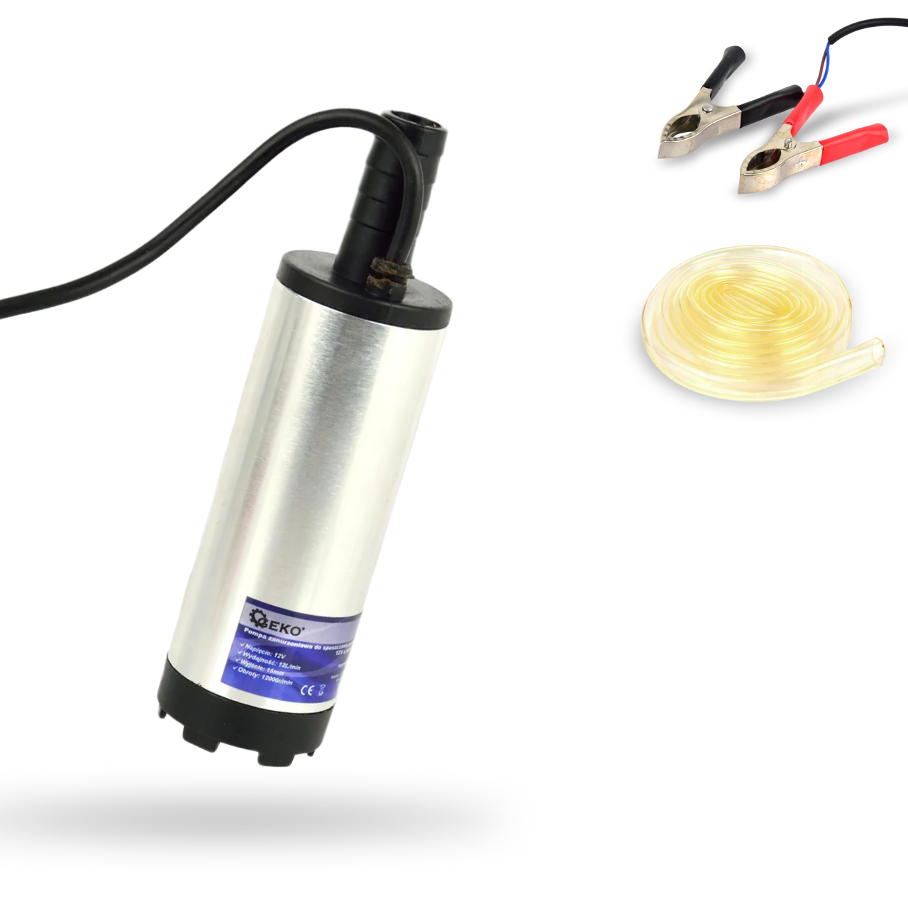 Насос для перекачування палива 12v + шланг GEKO