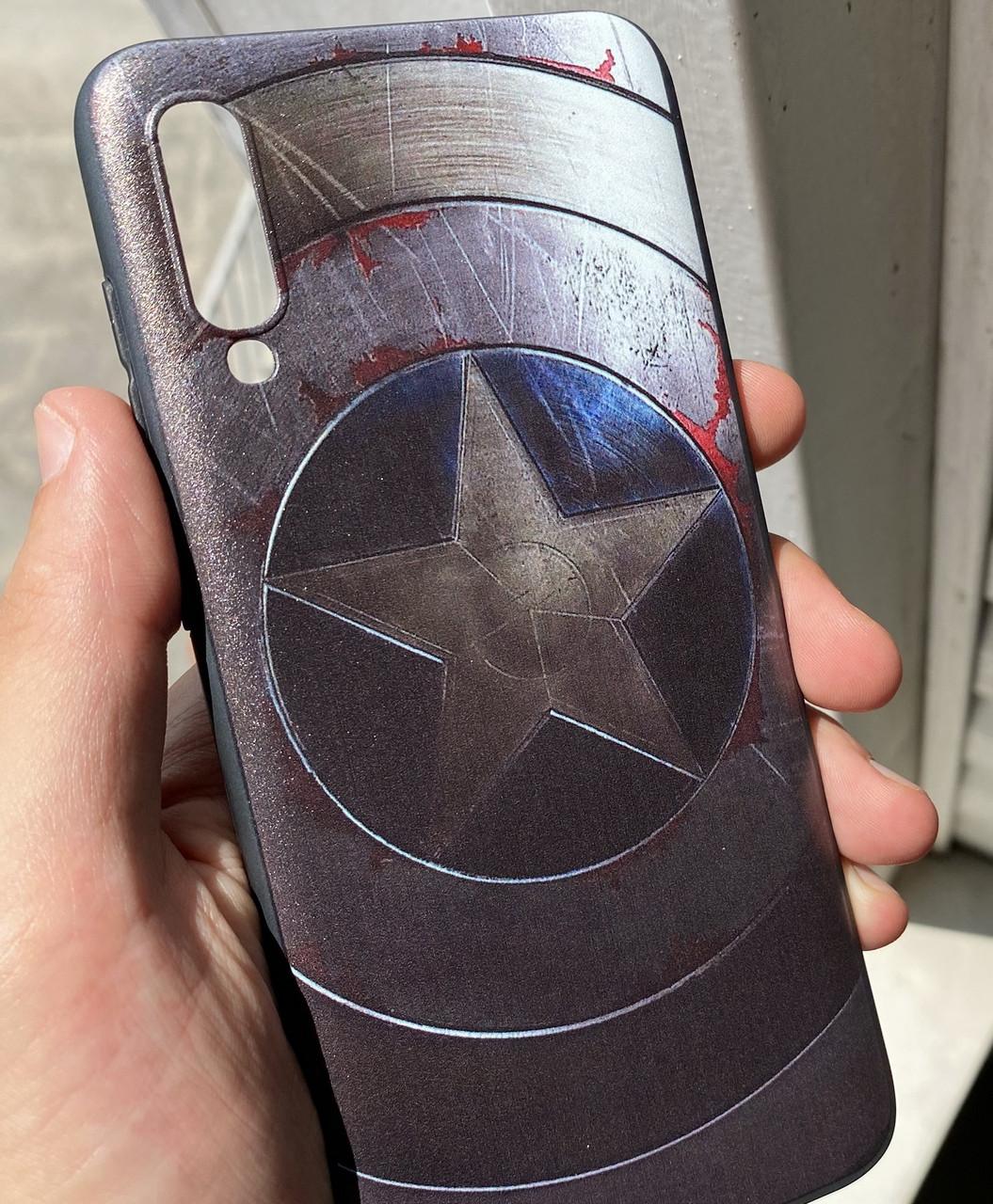 Силіконовий чохол Капітан Америка для Samsung Galaxy A70