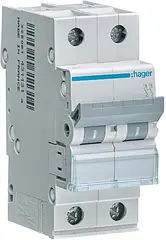 Автоматичний вимикач 2 полюса 40А кат.С 6kA Hager MCN240