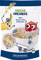 Детские мюсли Freche Freunde банан, яблоко и черника с 1 года, 220 г
