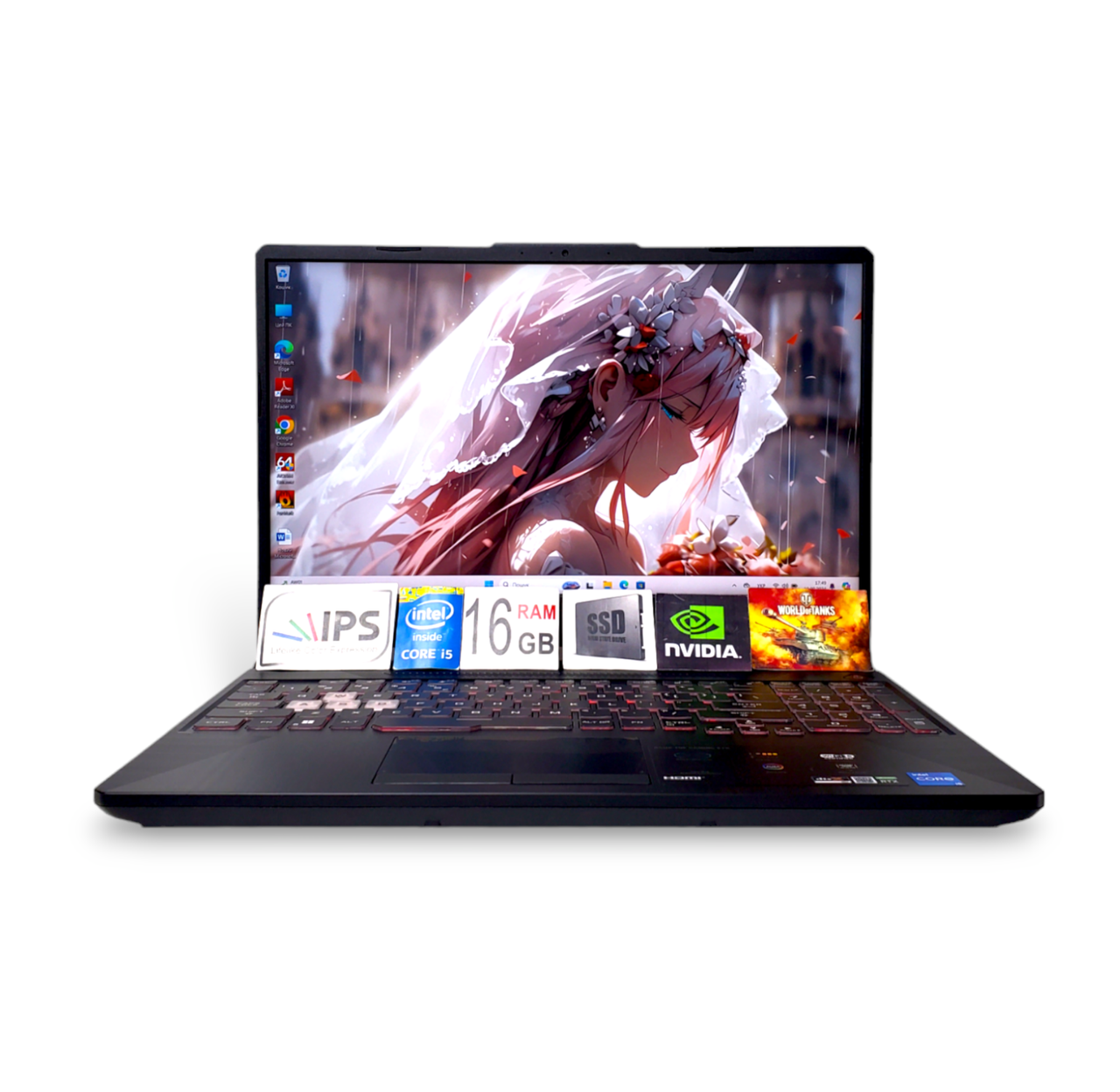 Ігровий ноутбук Asus TUF Gaming  15.6" FHD 144 Hz  i5-11400H 16GB DDR4 SSD512GB RTX3050Ti
