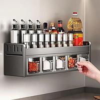 Алюмінієва підвісна полиця для спецій полиця для зберігання органайзер для спецій на кухні