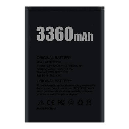 Акумулятор Doogee BAT17613360 (3360 mAh), фото 1