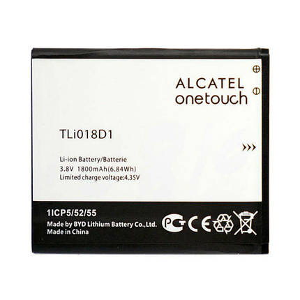 Акумулятор Alcatel TLi018D1 (1600 mAh), фото 1