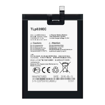 Акумулятор Alcatel TLp020EC (2000 mAh), фото 1