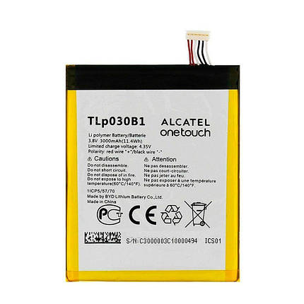 Акумулятор Alcatel TLp030B1 / TLp030B2 (3000 mAh), фото 1