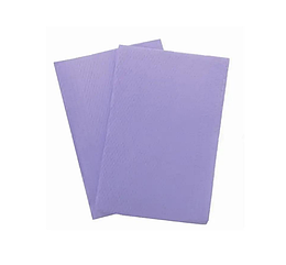 Серветки нагрудні для пацієнта 3 шарові 33х41 см 50 шт. Фіолетові