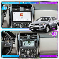Штатна магнітола Lesko для Mazda CX-9 I 2006-2012 екран 10" 4/64 QLED CarPlay 4G Wi-Fi GPS 360 Prime 1 шт., фото 3