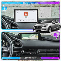 Штатна магнітола Lesko для Mazda 3 IV (BP) 2019-н.в. екран 10" 4/64 QLED CarPlay 4G Wi-Fi GPS 360 Prime 5 шт., фото 3