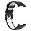 Силіконовий ремінець Primo Perfor Classic для фітнес браслета Xiaomi Smart Band 7 Pro - Black-White, фото 2