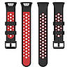 Силіконовий ремінець Primo Perfor Classic для фітнес браслета Xiaomi Smart Band 7 Pro - Black-Red, фото 3