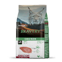Сухий корм для стерилізованих кішок BRAVERY Chicken Adult Cat Sterilized з куркою, 2 кг (*)