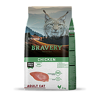 Сухий корм для кішок BRAVERY Chicken Adult Cat з куркою, 2 кг (*)