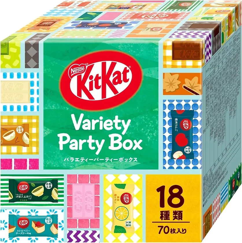 Набір Kit Kat Variety Party Box 15 смаків 70 штук