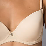 Бюстгальтер жіночий гладкий Acousma А6391 колір бєжевий Чашка B C, фото 2
