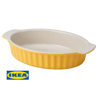 Форма для запікання IKEA POETISK Жовта 32x21 см 205.842.56