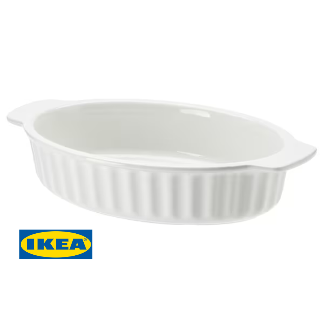 Форма для запікання IKEA POETISK Кремова 32x21 см 805.138.74