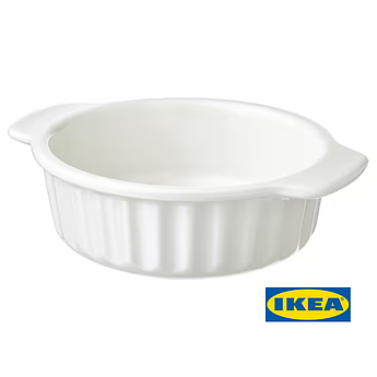 Форма для запікання IKEA POETISK Кремова 23x19 см 605.138.65