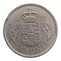 Данія 5 крон  1977