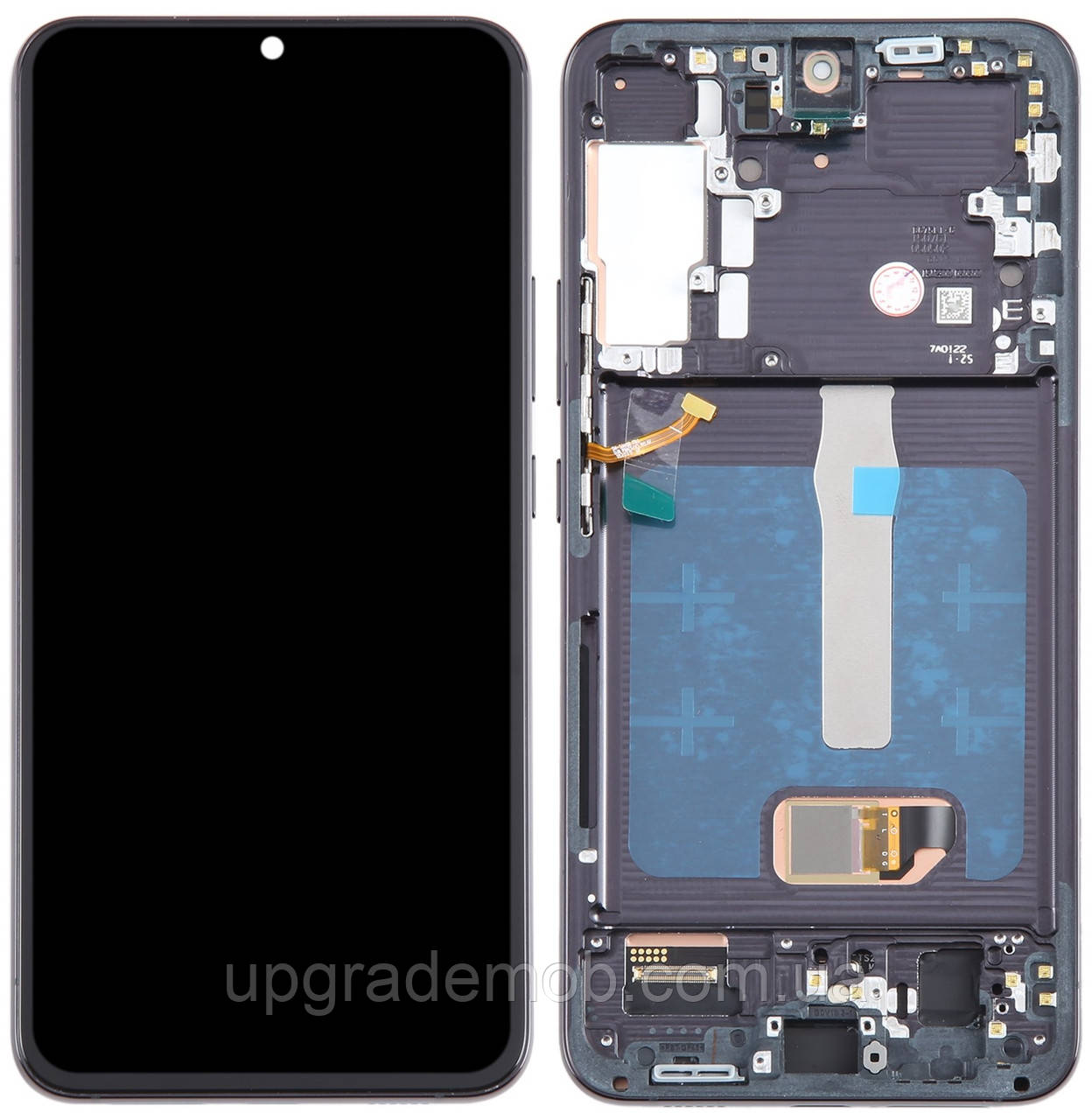 Дисплей модуль тачскрин Samsung S906 Galaxy S22+ 5G чорний OLED з рамкою Phantom Black
