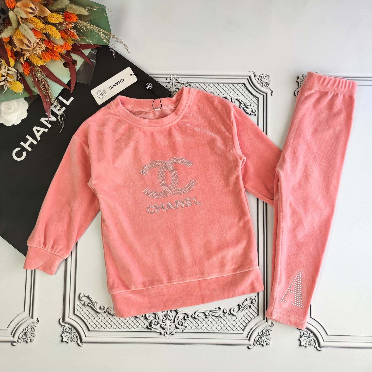 Велюровий костюм Шанель для дівчинки