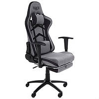 Крісло VR Racer Textile Craft сірий/чорний