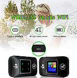 4G/LTE 5G високошвидкісний 300 Mbps мобільний маршрутизатор WiFi LCD з батареєю, фото 3