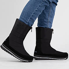 Дутики зимові жіночі чорні з хутром (3114)