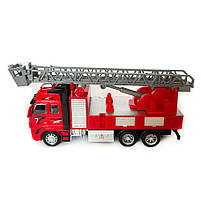 Машина пожежна метал пластик 1:38 звук світло інерція Автопром 24*5,5*10,5см (AP7513C), фото 4