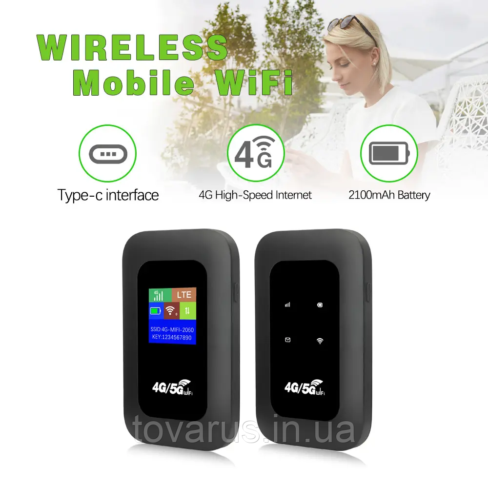 4G/LTE високошвидкісний мобільний маршрутизатор WiFi LCD дисплей