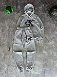 Чоловічий спортивний костюм CALVIN KLEIN M2094 сірий, фото 2
