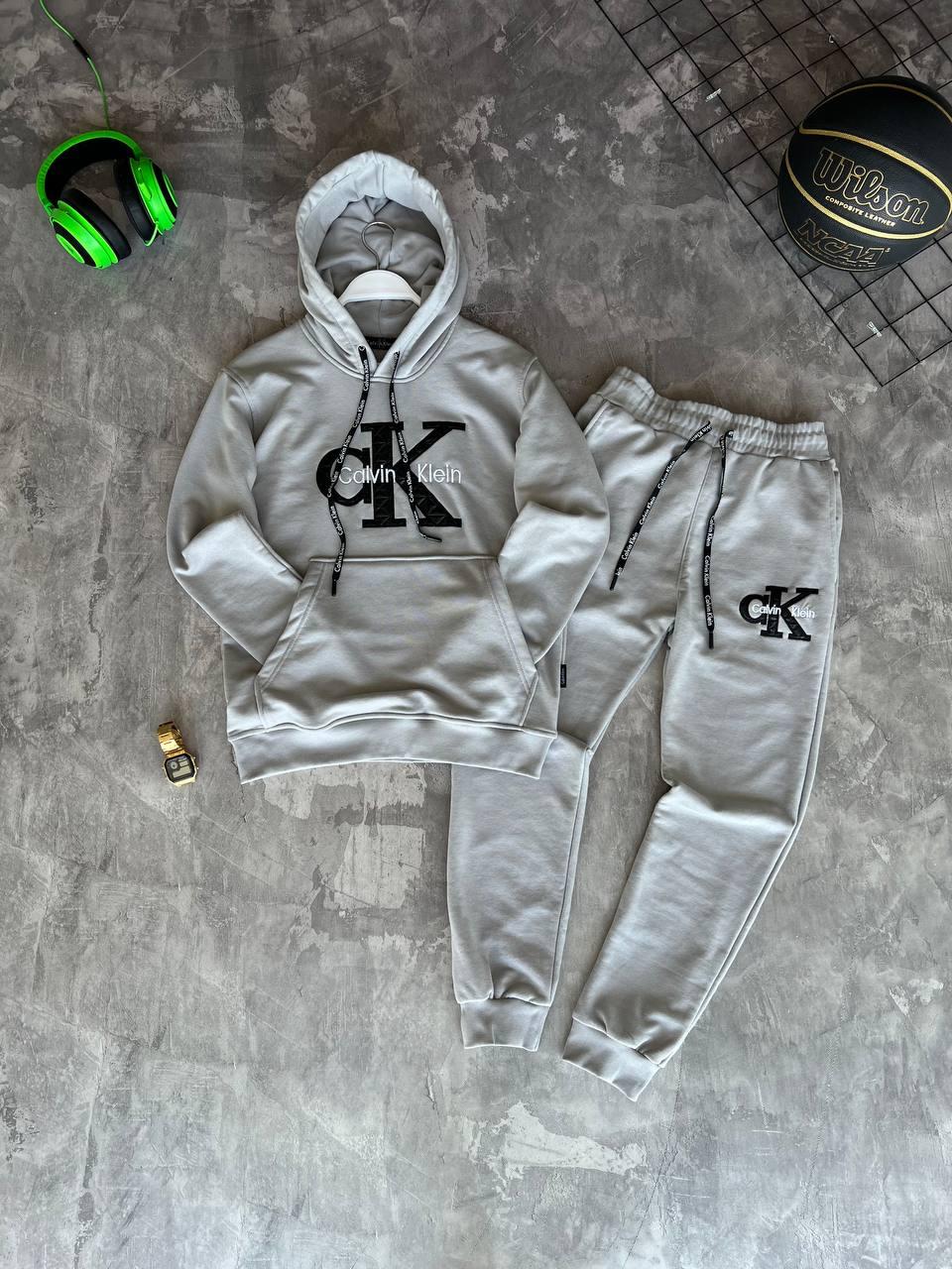 Чоловічий спортивний костюм CALVIN KLEIN M2094 сірий, фото 1