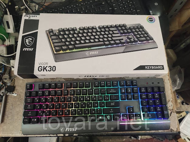 Игровая клавиатура с подсветкой RGB MSI Vigor GK30 USB № 24090904 ...