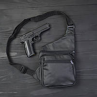Подарунковий набір 2В1! Сумка шкіряна + професійний ліхтар: POLICE BL-X71-P50
