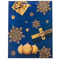 Новорічний подарунковий пакет "Різдська ніч" (31х40х12 см), паковання 12 шт.