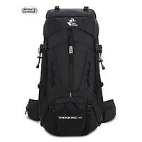 Рюкзак Free Knight Trekking Army Black (чорний) туристичний трекінговий спортивний похідний 60 л