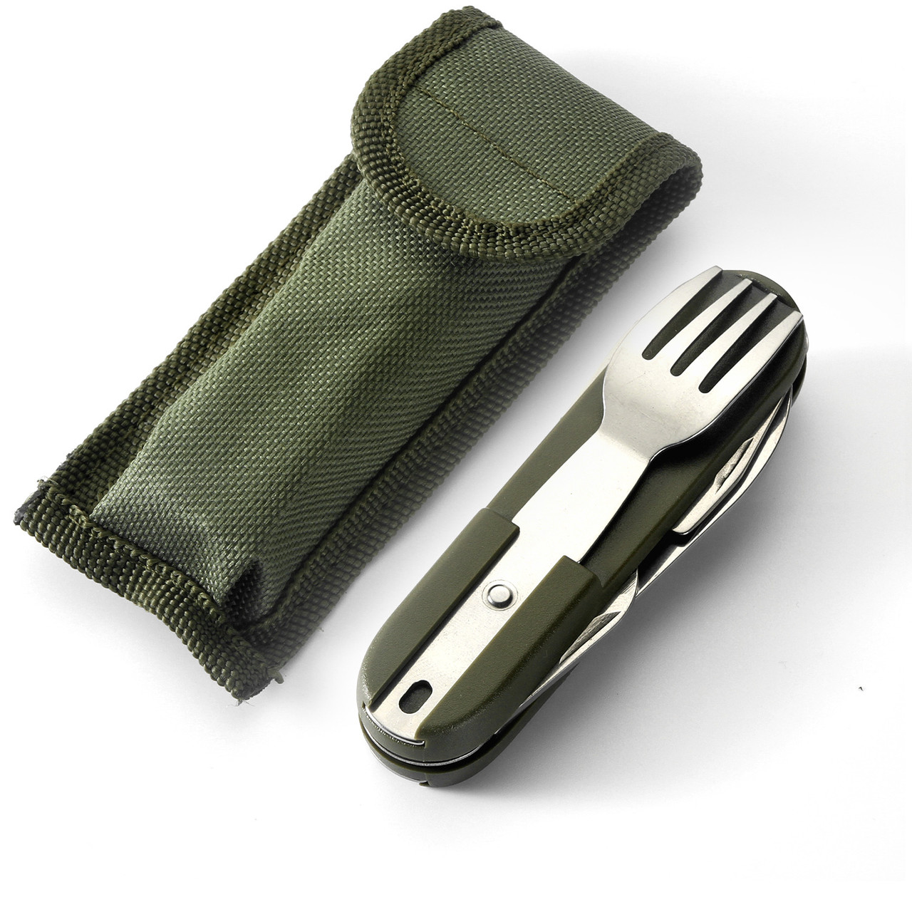 Багатофункціональний туристичний мультитул Survival Pro 10 в 1 зі світлодіодним ліхтариком, фото 1