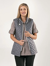 Медичний жилет Аляска 2 (стійка) стьобаний Сірий