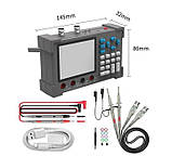 Двоканальний осцилограф ZEEWELL DSO3D12 (120 MHz) з генератором сигналів і мультиметром, фото 3