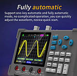 Двоканальний осцилограф ZEEWELL DSO3D12 (120 MHz) з генератором сигналів і мультиметром, фото 7