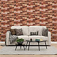 Самоклеюча декоративна 3D панель 700х770х5мм Коричнева Катеринославська цегла (179) SW-00000248, фото 5