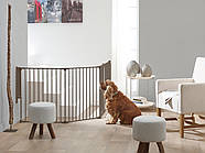 Savic Dog Park de luxe Савік Догпарк Делюкс вольєр манеж 6 панелей (1 од-62х75см) для цуценят сірий (3289)+лежак, фото 2