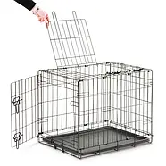 Savic Dog Cottage Савік Дог Котедж клітка для великих собак чорна сталь 118x77x84 см (3315_0011), фото 2